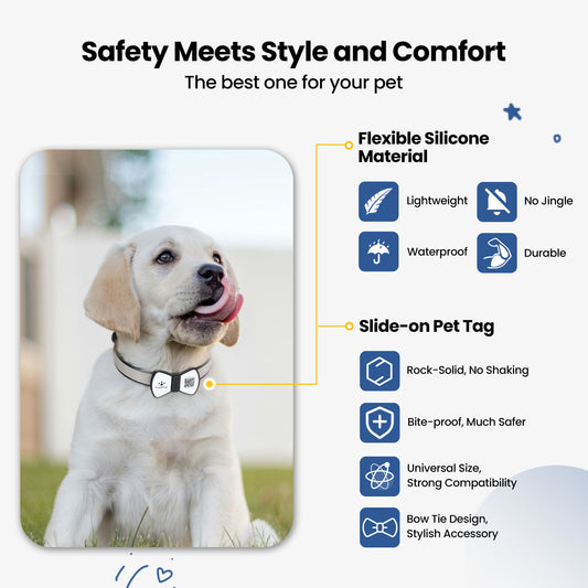 Smart QR Code Pet ID Tag - GPS Location Tracking & Digital Profile