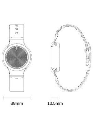 Smart Emergency SOS Bracelet - NFC & Bluetooth Safety Wristband