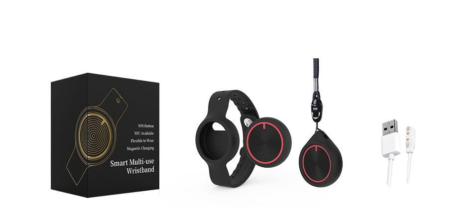Smart Emergency SOS Bracelet - NFC & Bluetooth Safety Wristband