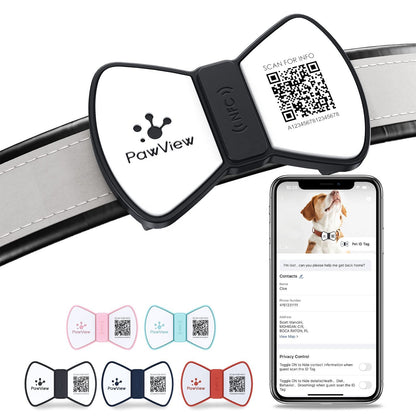 Smart QR Code Pet ID Tag - GPS Location Tracking & Digital Profile