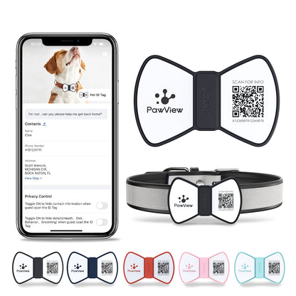 Smart QR Code Pet ID Tag - GPS Location Tracking & Digital Profile