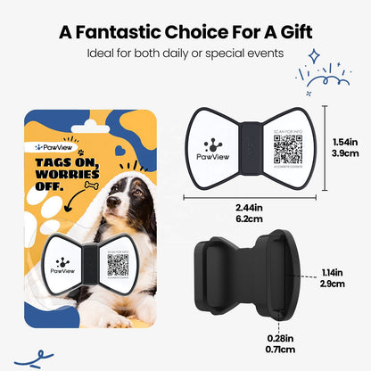 Smart QR Code Pet ID Tag - GPS Location Tracking & Digital Profile