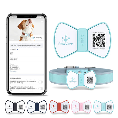 Smart QR Code Pet ID Tag - GPS Location Tracking & Digital Profile